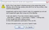 Google Earth 'DirectX' mode not supported.webp