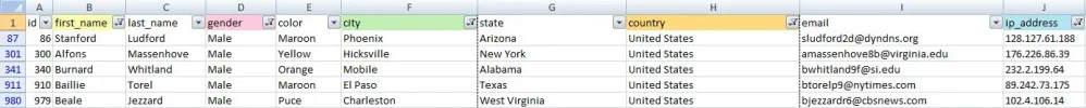 excel filter rainbow.webp