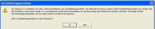 Defragmentatie - niet voldoende ruimte.webp