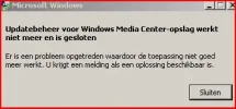 Windows mediacenter opslag werkt niet meer.webp